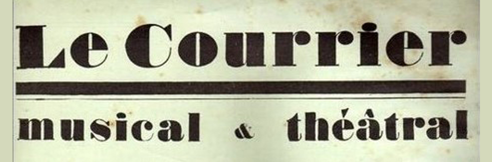 Courrier musical théâtral